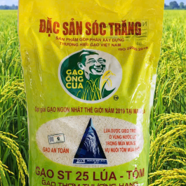 Gạo Ông Cua ST25 Lúa Tôm túi 5kg